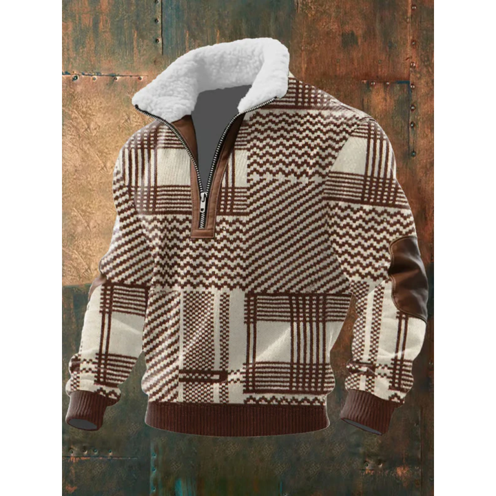 Ettiene | Fleece turtleneck with zipper and high collar