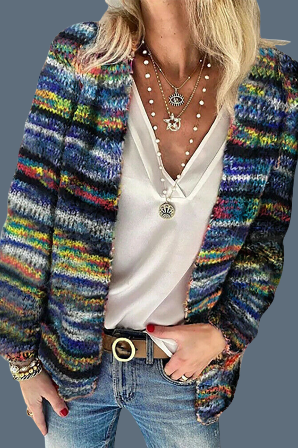Layla™ - Super Soft and Multicolored Cardigan