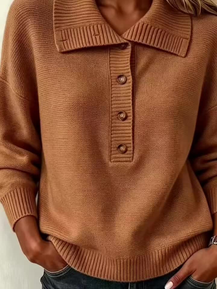 Nicole | Women's Autumn Sweater with Buttons