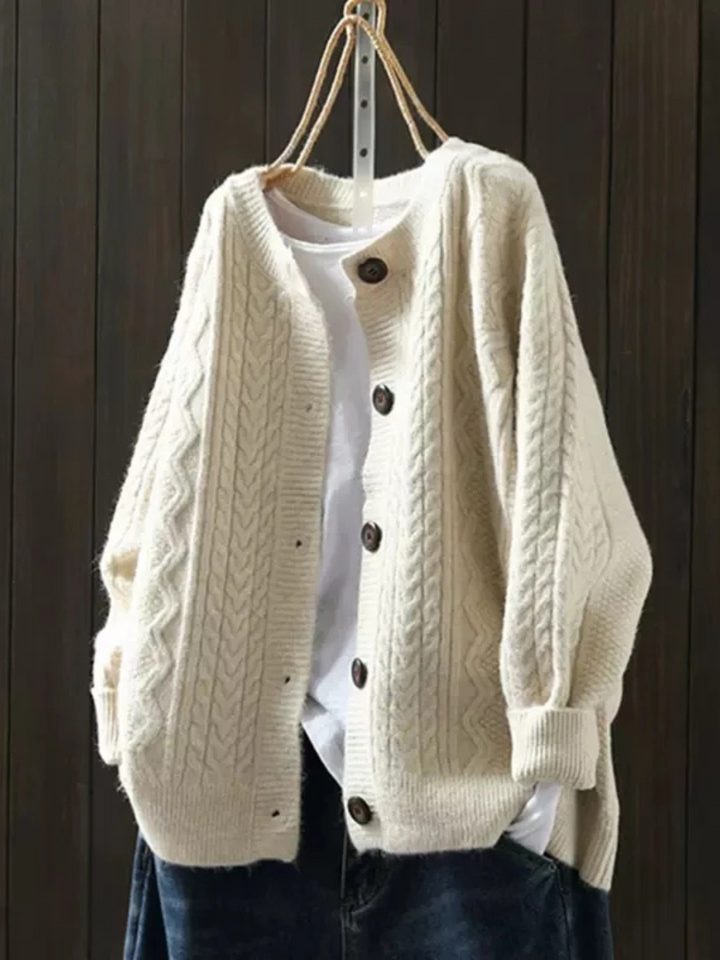THE LORENZA | CABLE KNIT CARDIGAN