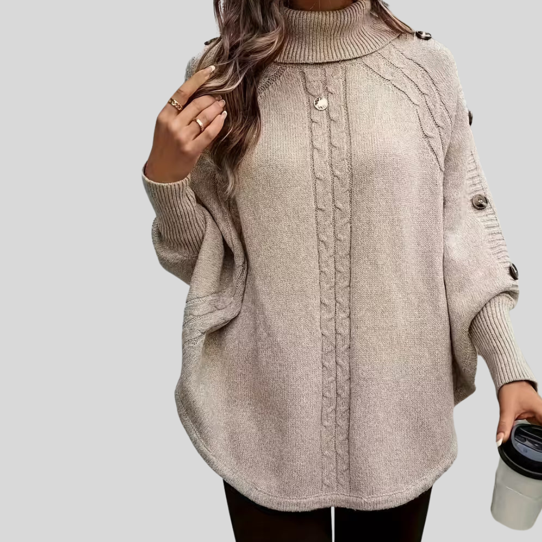Norelle | Cable Knit High Neck Sweater