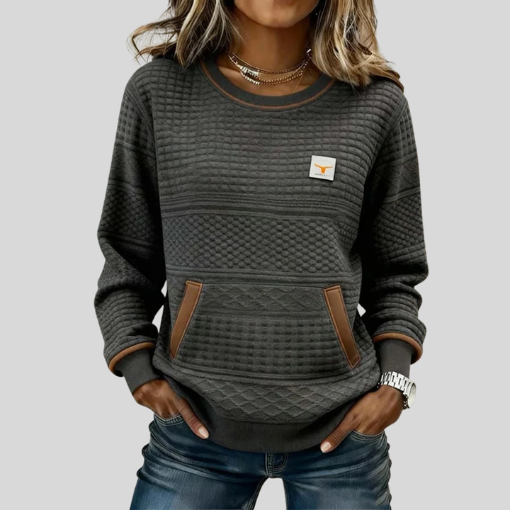 Noelle | Colorblock Crewneck Sweatshirt