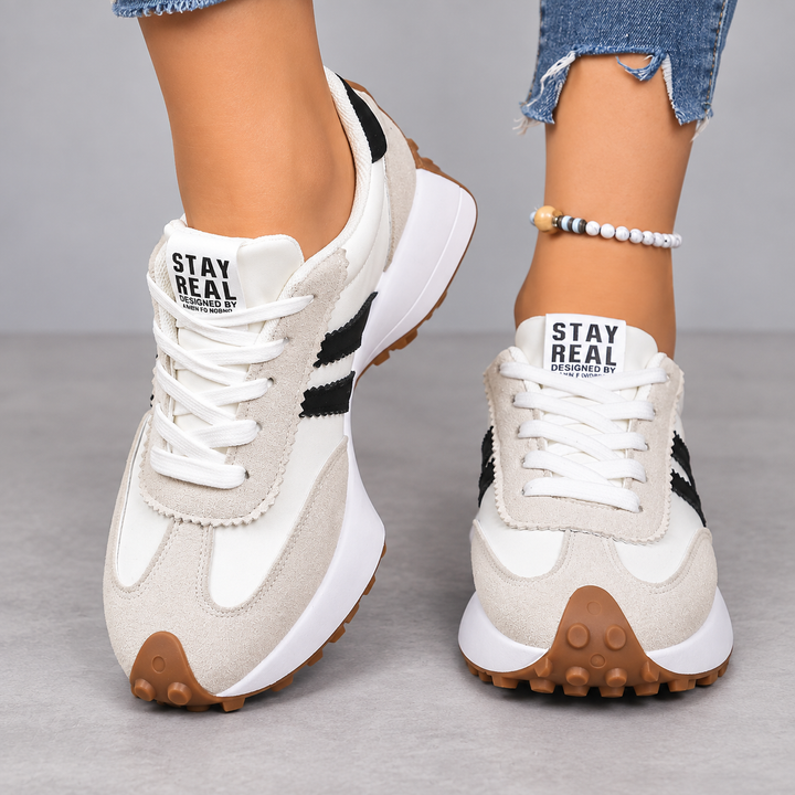 Elodie | Two-Tone Lace-Up Shoes