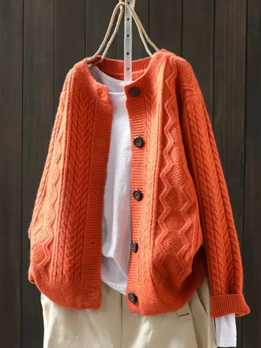 THE LORENZA | CABLE KNIT CARDIGAN