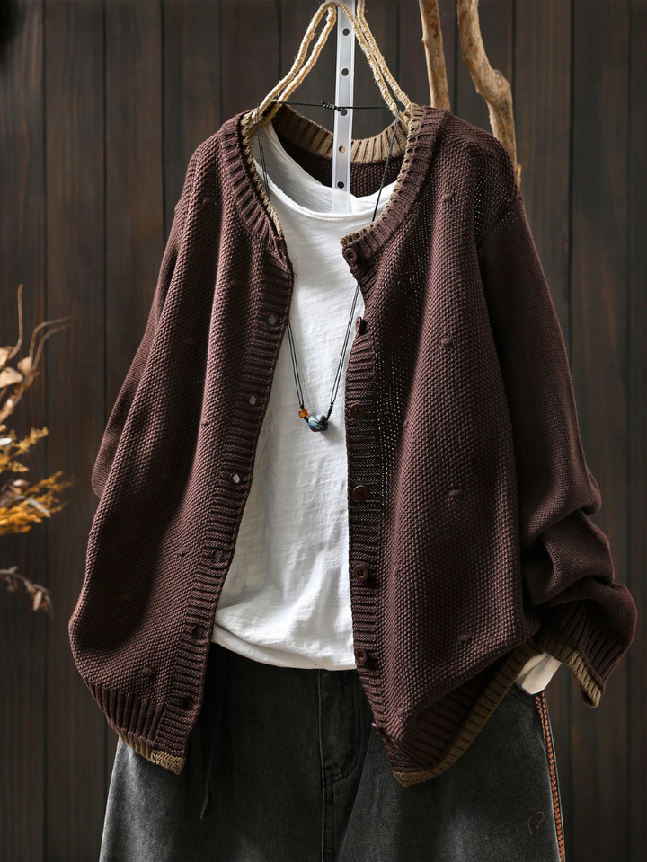 LE ISOLDE | TEXTURED CARDIGAN