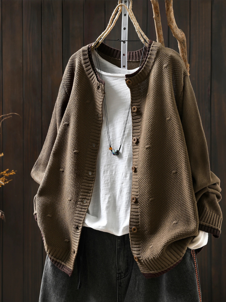 LE ISOLDE | TEXTURED CARDIGAN