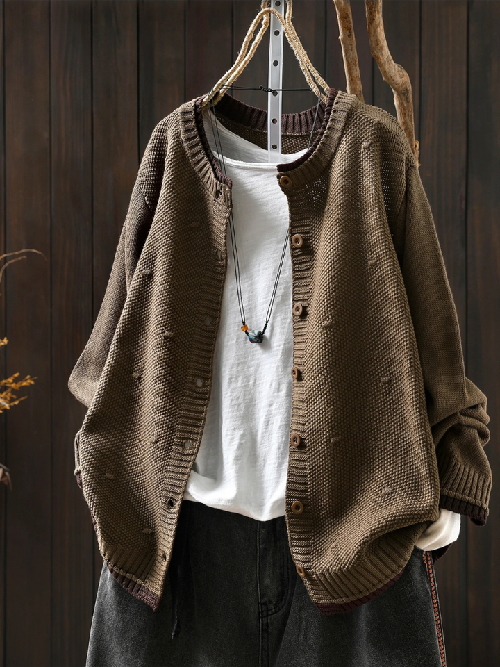LE ISOLDE | TEXTURED CARDIGAN