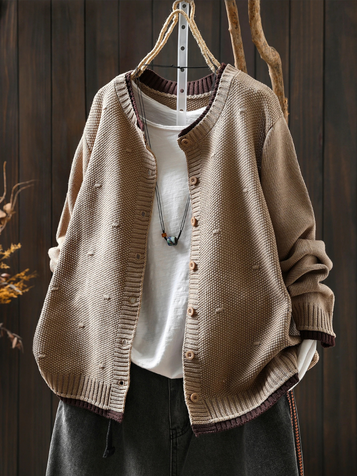 LE ISOLDE | TEXTURED CARDIGAN