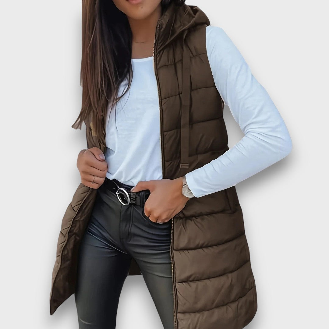 Kaira – Casual Hooded Quilted Gilet
