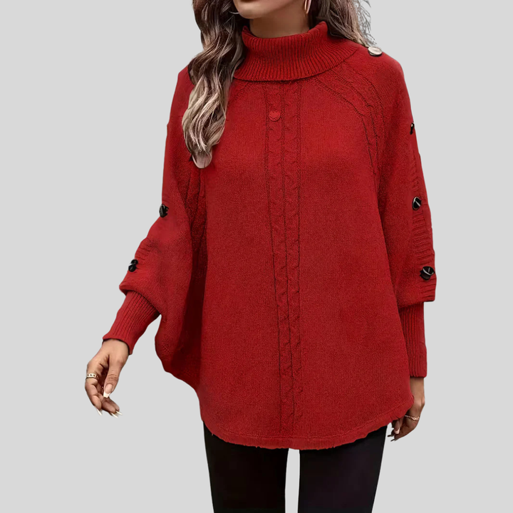 Norelle | Cable Knit High Neck Sweater