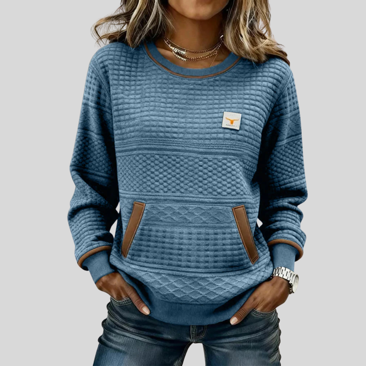 Noelle | Colorblock Crewneck Sweatshirt