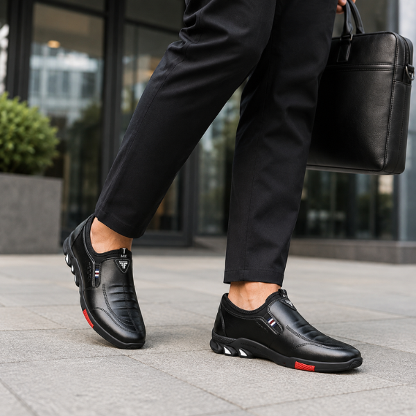Elegant men's shoe with non-slip sole