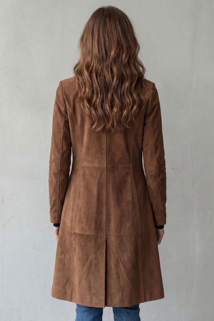 Disa | Vintage mocha finish – Long coat