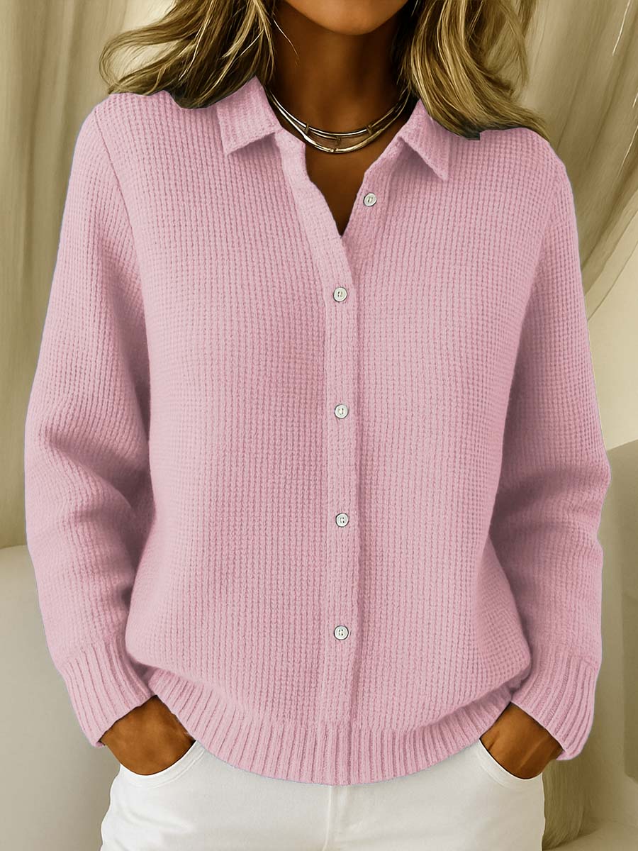 Women's Knitted Cardigan with Buttons