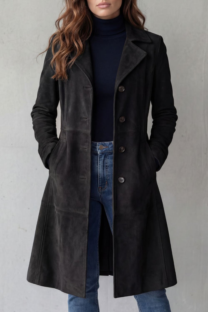 Disa | Vintage mocha finish – Long coat