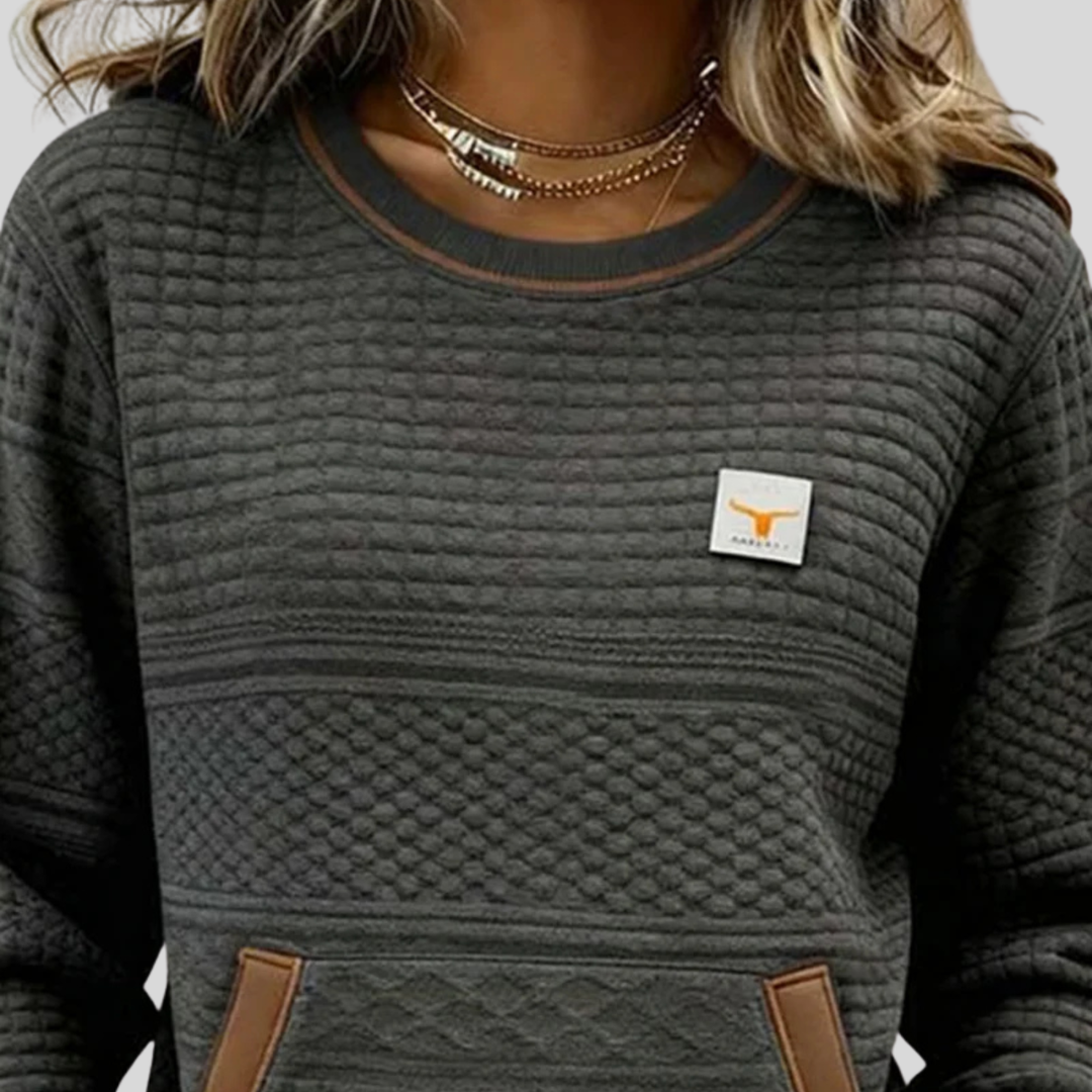 Noelle | Colorblock Crewneck Sweatshirt