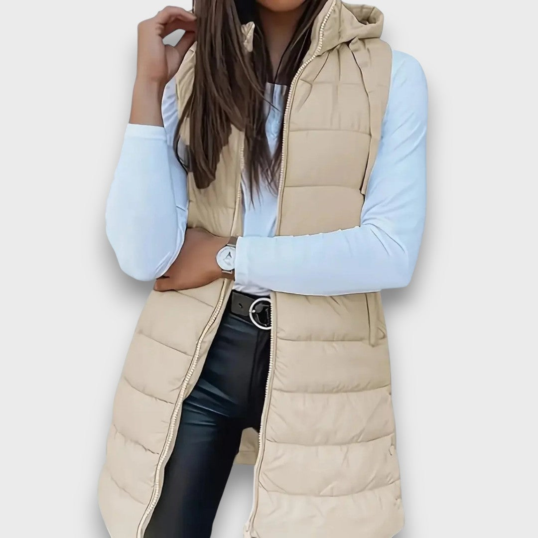 Kaira – Casual Hooded Quilted Gilet
