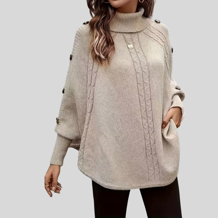 Norelle | Cable Knit High Neck Sweater