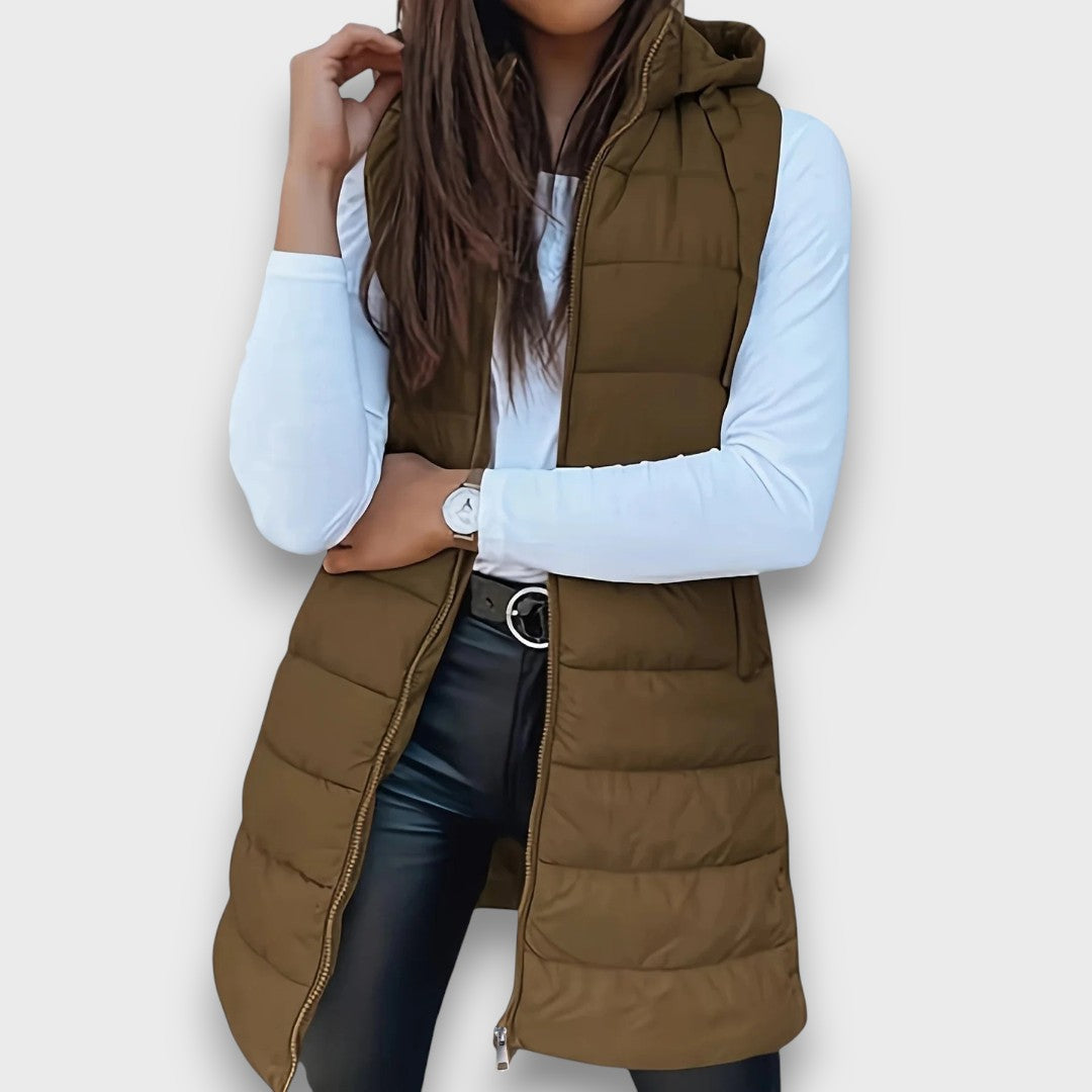 Kaira – Casual Hooded Quilted Gilet