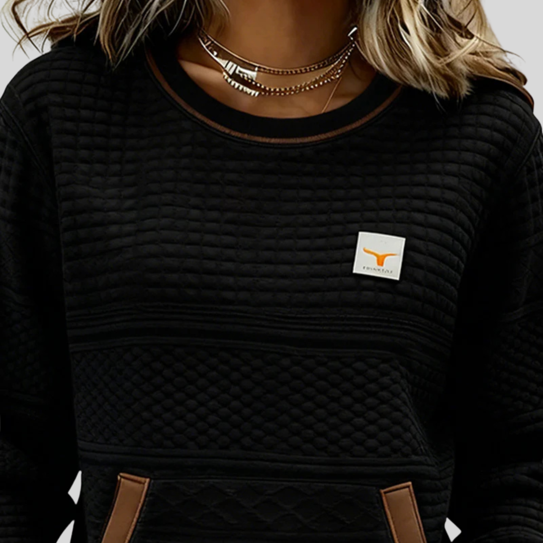 Noelle | Colorblock Crewneck Sweatshirt