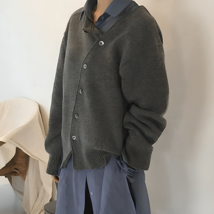 Luna | Cardigan with Asymmetric Buttons