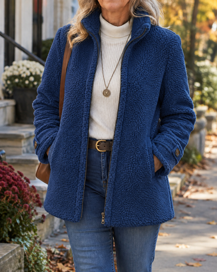 Rebecca | Stand Collar Zip Jacket