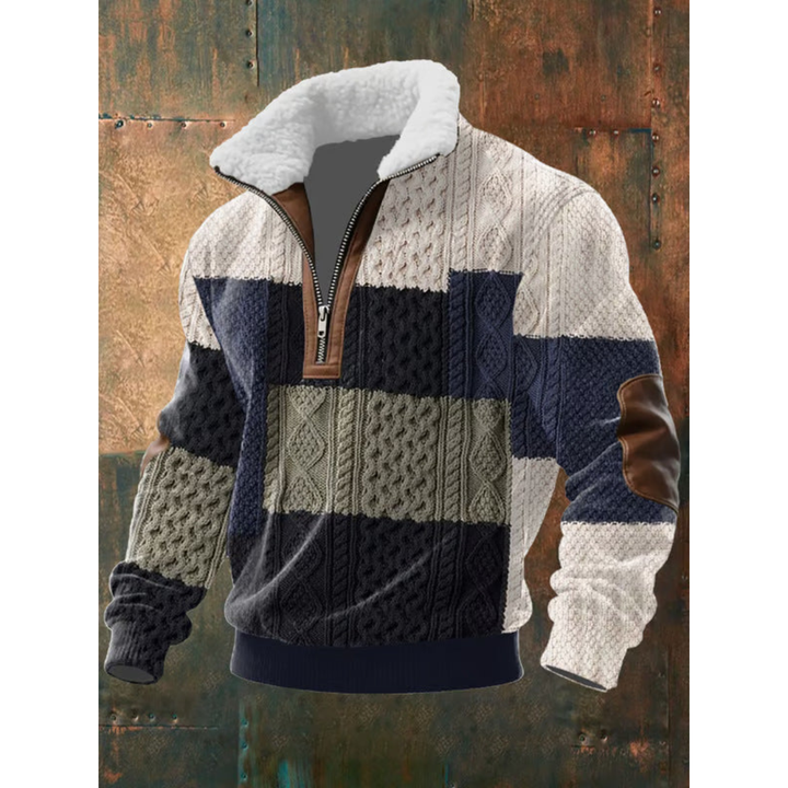 Ettiene | Fleece turtleneck with zipper and high collar