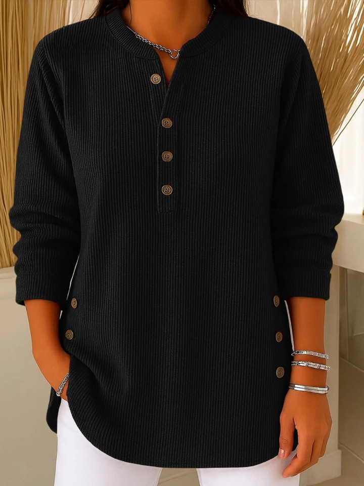 Mieke | Henley Tunic with Buttons
