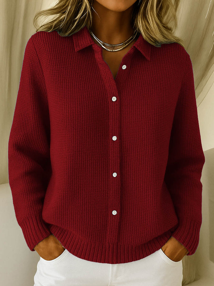 Women's Knitted Cardigan with Buttons