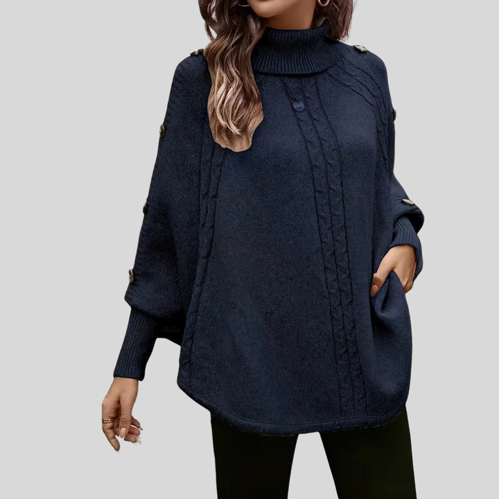 Norelle | Cable Knit High Neck Sweater