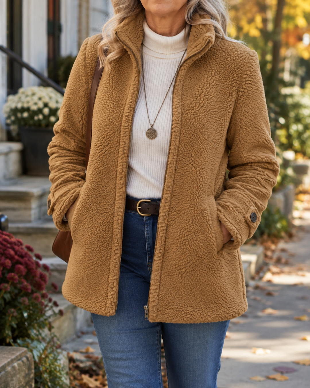 Rebecca | Stand Collar Zip Jacket