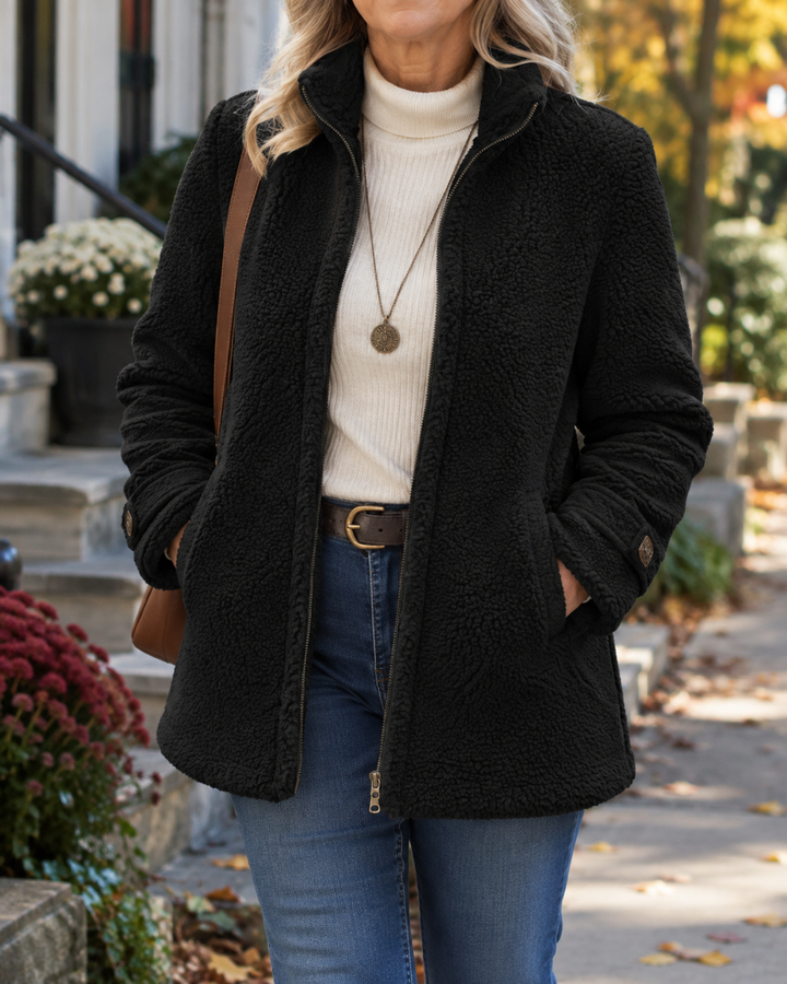 Rebecca | Stand Collar Zip Jacket