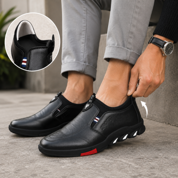 Elegant men's shoe with non-slip sole