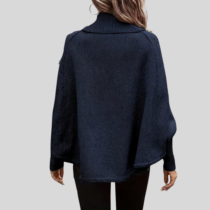 Norelle™ | High Neck Cable Knit Sweater