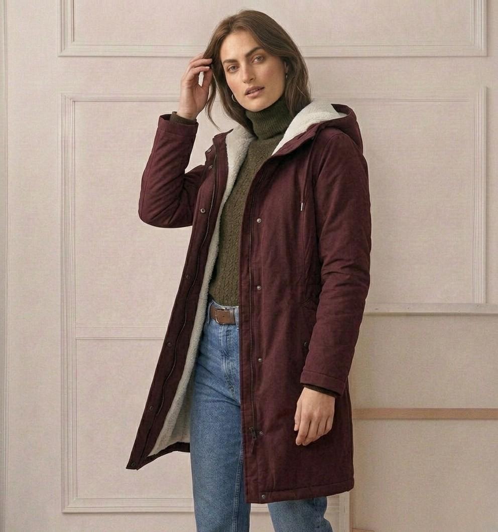 Felicity - Hooded Longline Parka Coat