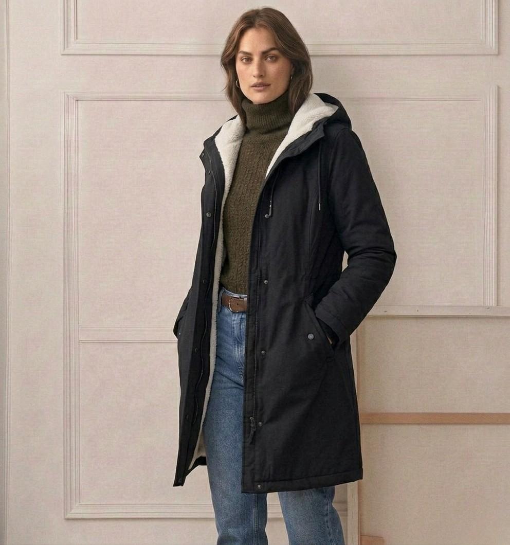 Felicity - Hooded Longline Parka Coat