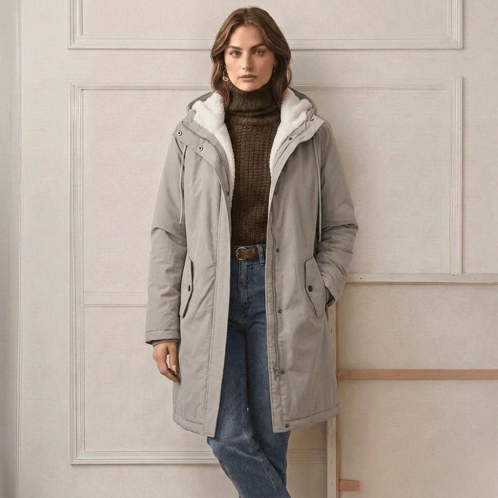 Isla - Hooded Longline Parka Coat