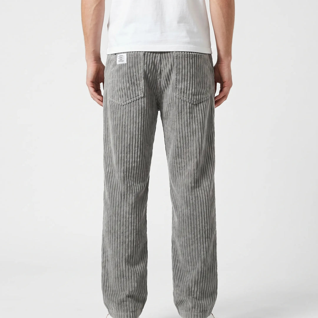 Men's Pants | Corduroy Pants with Elastic Waist