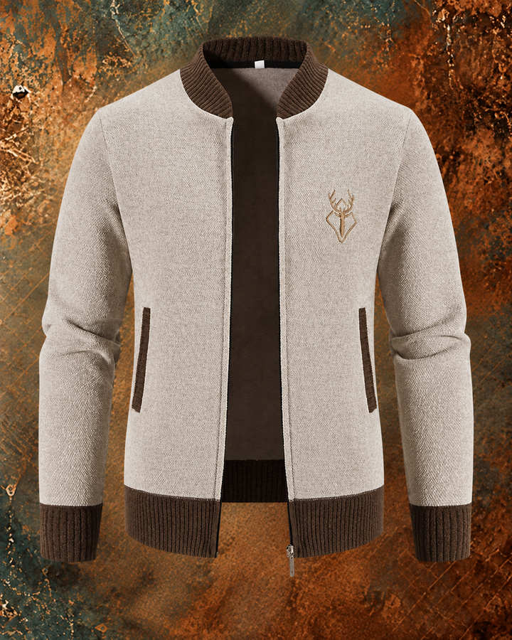 Pieter | Knitted Men's Vest with Autumn Detail