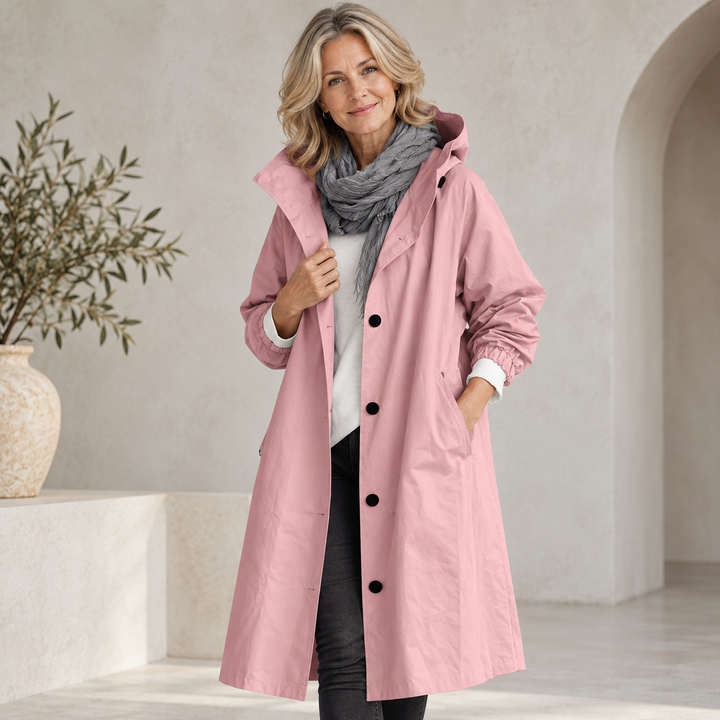 Arabella - Hooded Longline Trench Coat