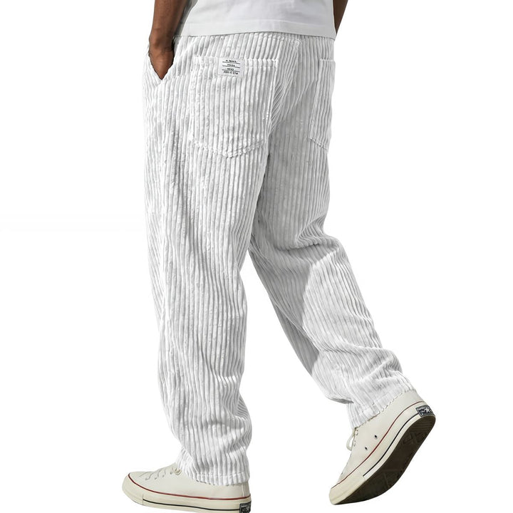 Men's Pants | Corduroy Pants with Elastic Waist