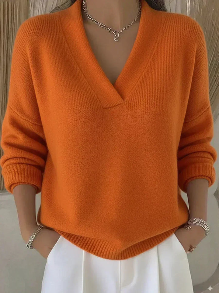 Manon | Relaxed Sweater with V-Neck