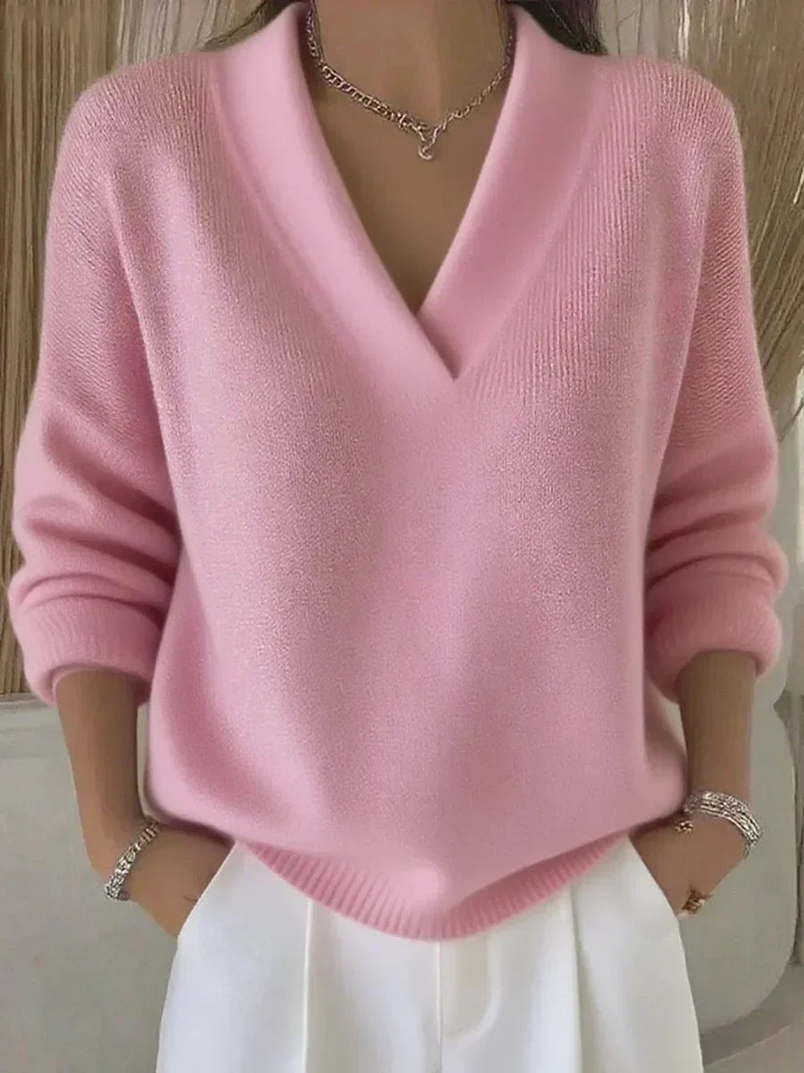 Manon | Relaxed Sweater with V-Neck
