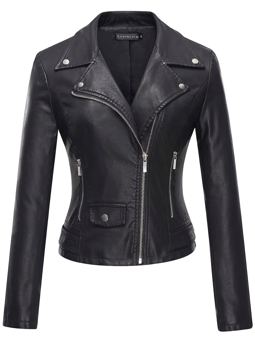 Marta - Durable and Elegant Leather Jacket