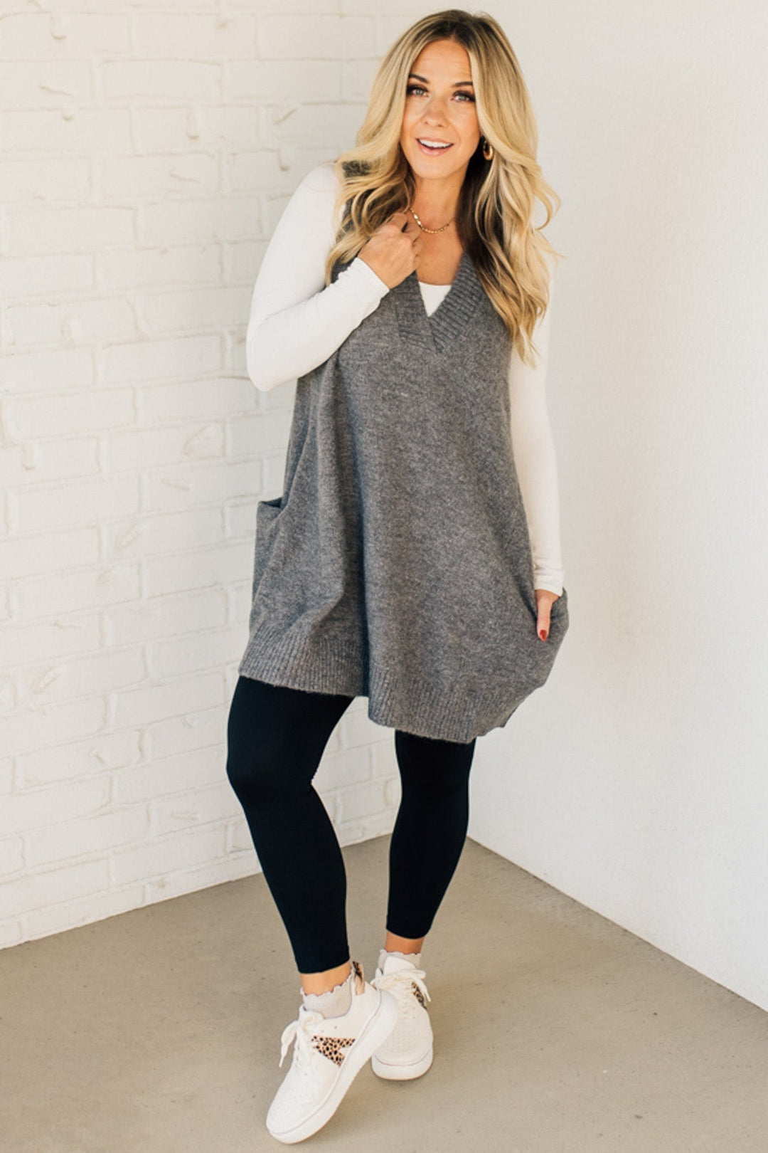 Scarlett™ - Elegant Long Sweaters with Pocket