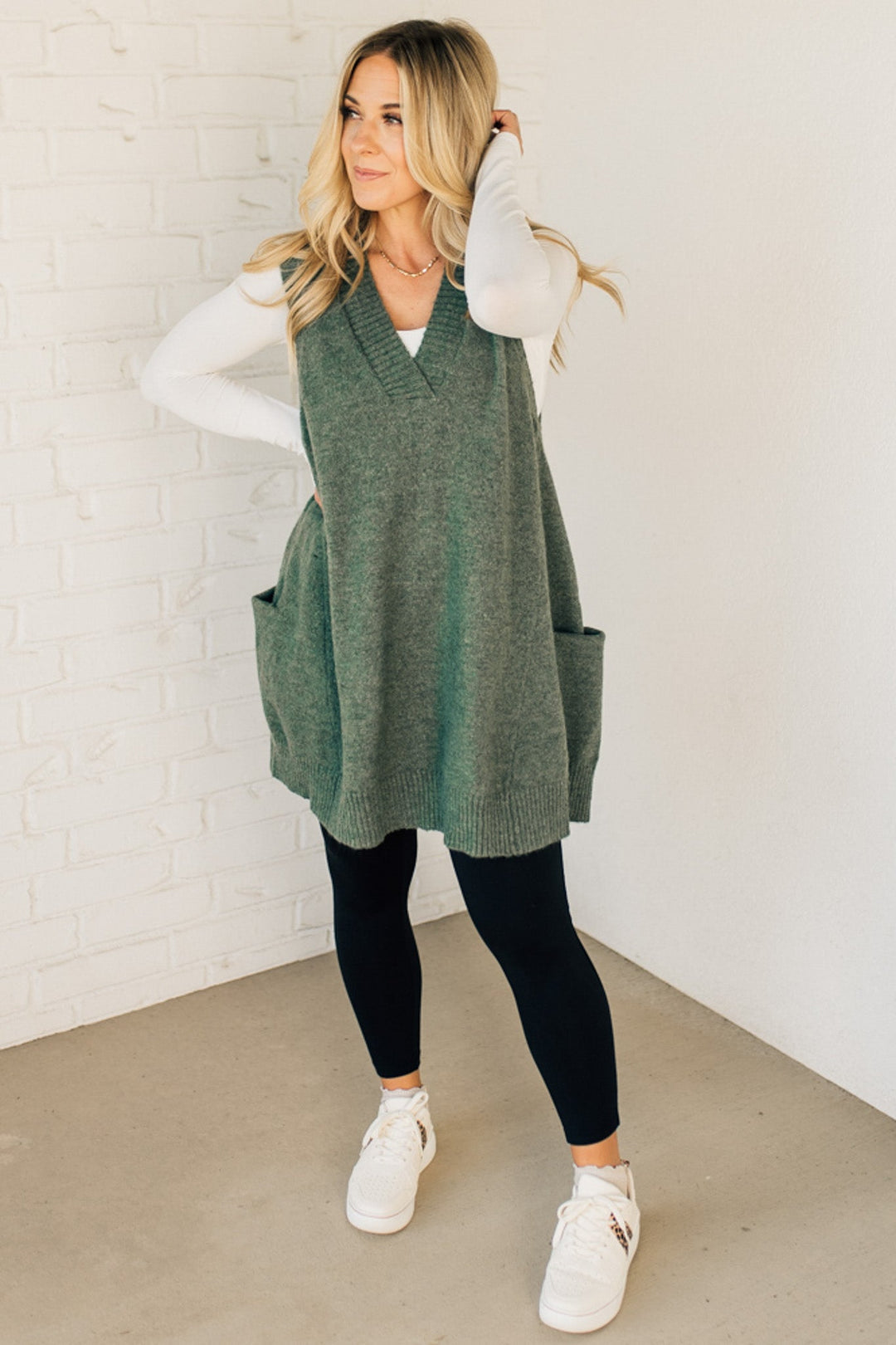 Scarlett™ - Elegant Long Sweaters with Pocket