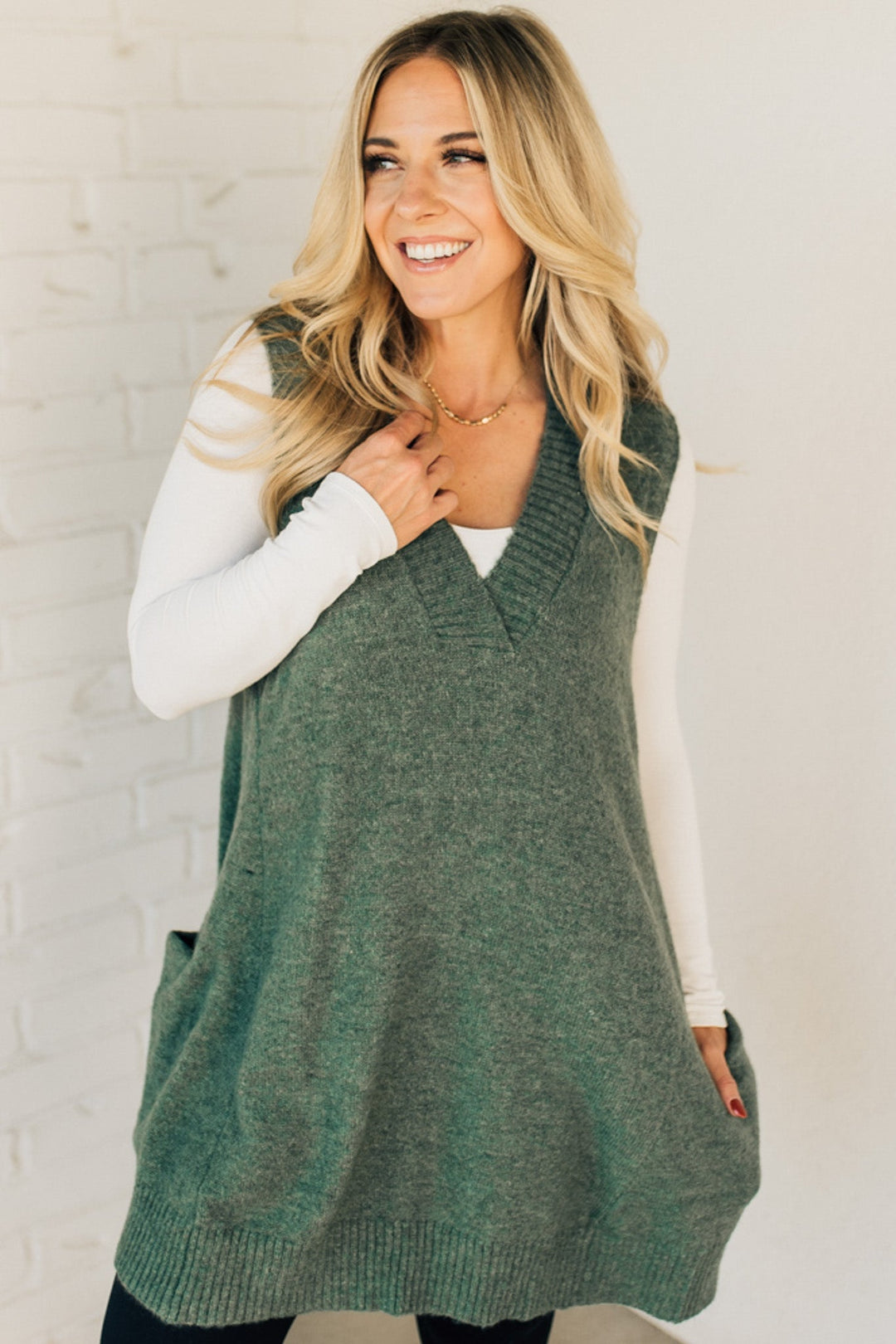 Scarlett™ - Elegant Long Sweaters with Pocket