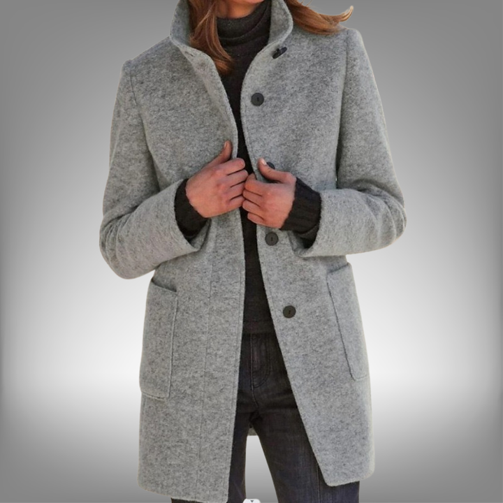 Beatrice™ | Classic Everyday Button Coat