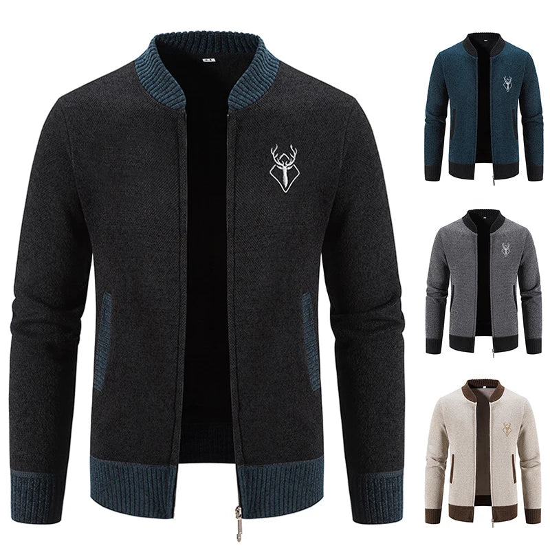 Pieter | Knitted Men's Vest with Autumn Detail