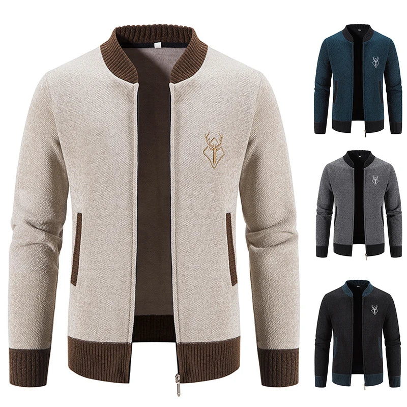 Pieter | Knitted Men's Vest with Autumn Detail